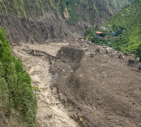 Rasuwa Floods in the Tibet and Nepal Bordar on 26 Auguest