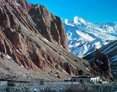 Dhaulagiri view from Upper Mustang trek