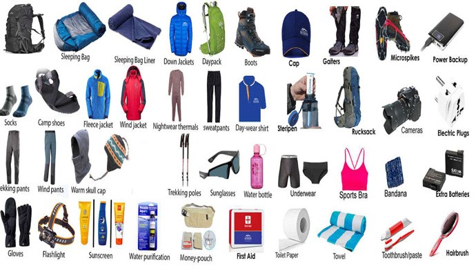 Trekking and Climbing Gear List-Global Adventure