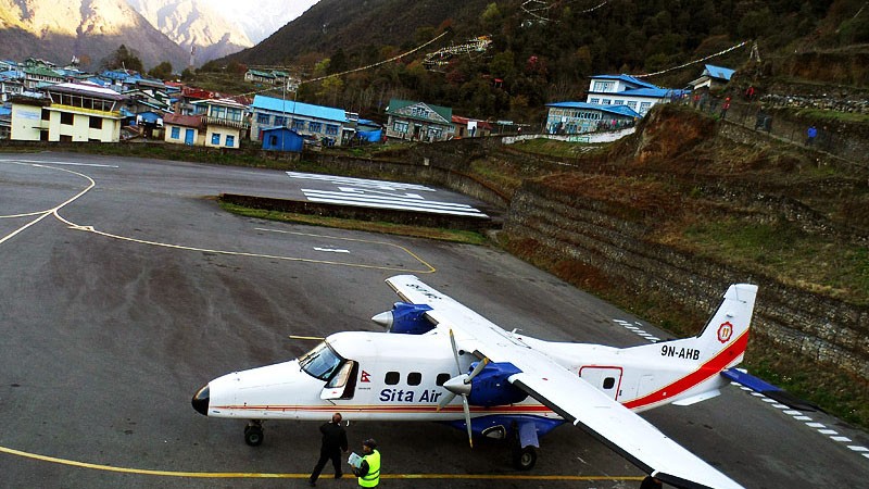 Lukla airport Khumbu region