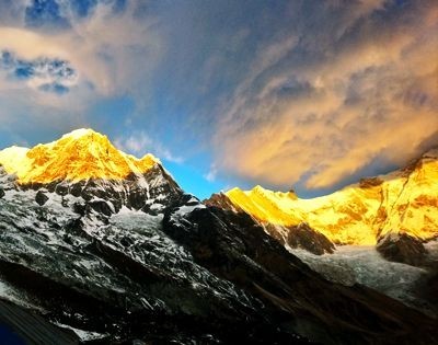 Annapurna, Royal Trek, morning Annapurna